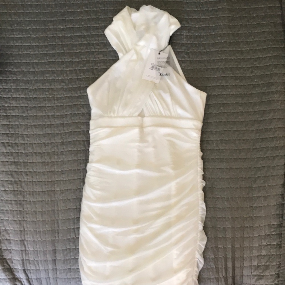 White cocktail dress